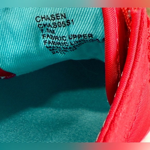 Steve Madden Women's Chasen Sneaker, Red Multi, 7.5 EUC - Picture 7 of 7